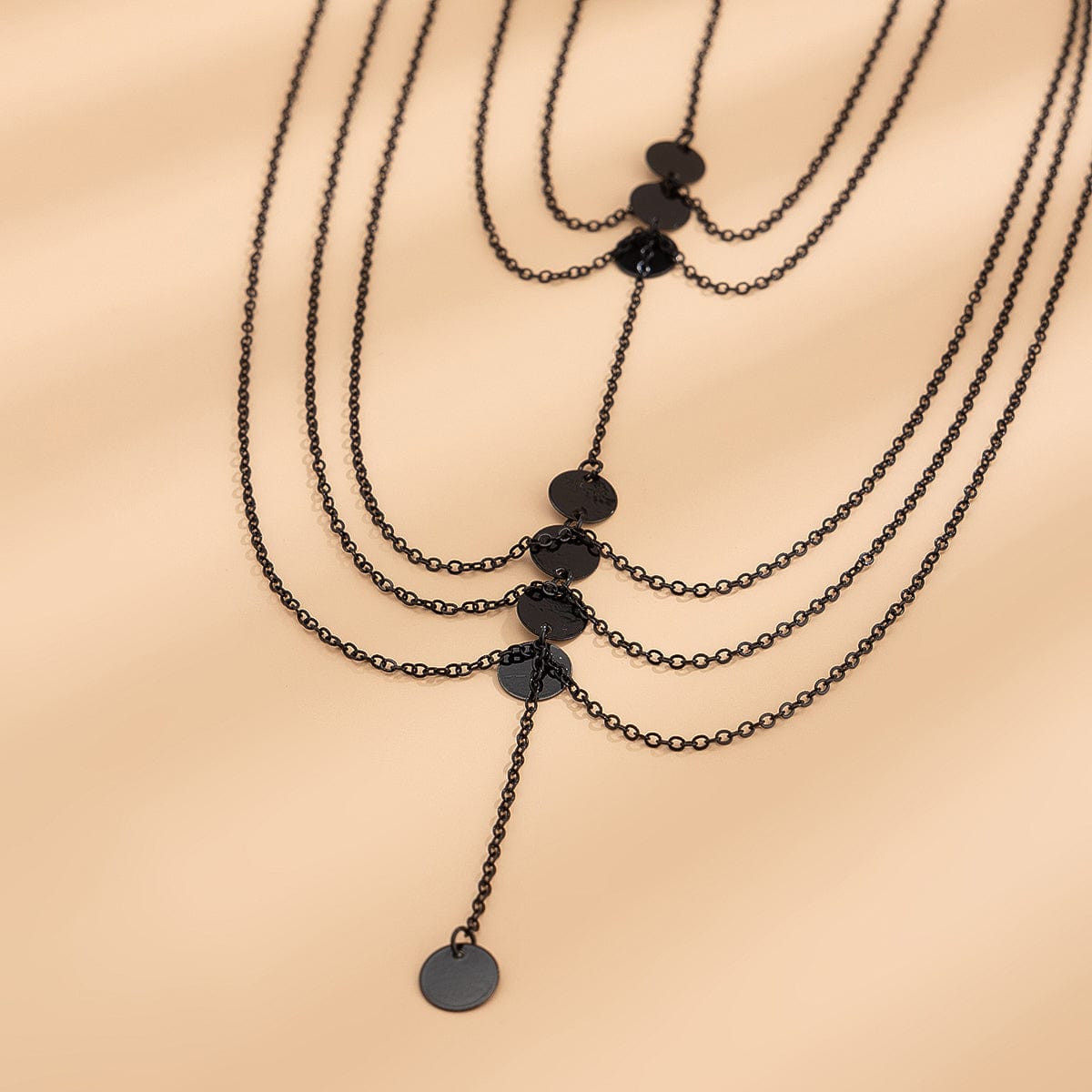 Gothic Layered Sequin Charm Elastic Thigh Leg Chain - ArtGalleryZen