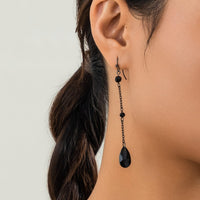 Thumbnail for Gothic Rhinestone Waterdrop Dangle Earrings - ArtGalleryZen