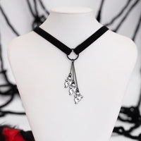 Thumbnail for Halloween Ghost Pendant Velvet Necklace - ArtGalleryZen