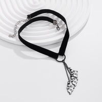 Thumbnail for Halloween Ghost Pendant Velvet Necklace - ArtGalleryZen