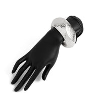 Thumbnail for Hammered Gold Silver Plated Irregular Wide Cuff Bangle Bracelet - ArtGalleryZen