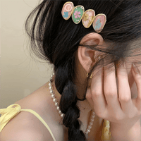 Thumbnail for Handmade Baroque Sweet Floral Amber Hair Clip - ArtGalleryZen