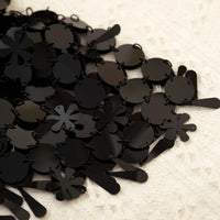 Thumbnail for Handmade Black White Sequins Tassel Patchwork Nightclub Party Strappy Dress - ArtGalleryZen