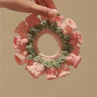 Thumbnail for Handmade Crochet Lily Of The Valley Chignon Hair Band - ArtGalleryZen