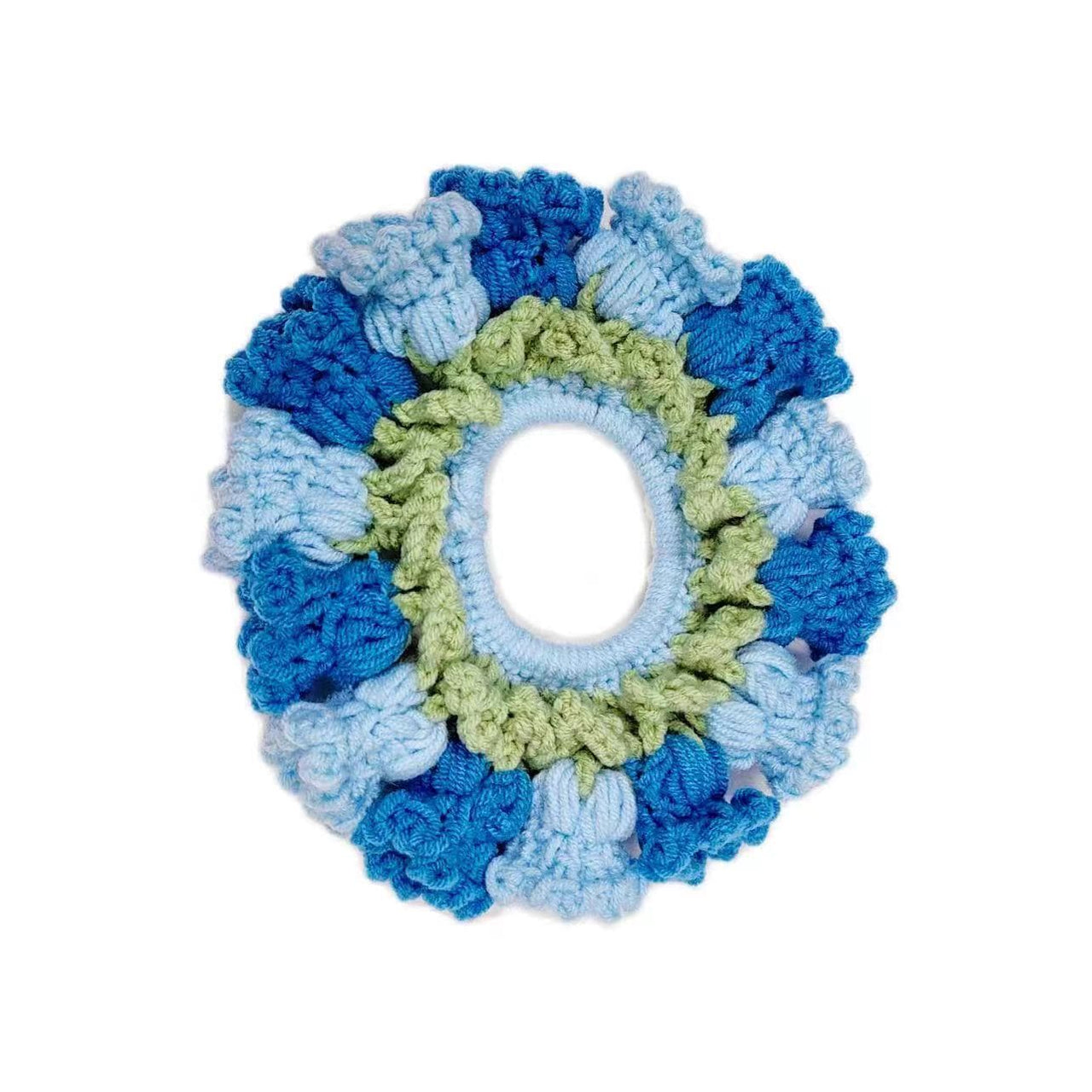 Handmade Crochet Lily Of The Valley Chignon Hair Band - ArtGalleryZen