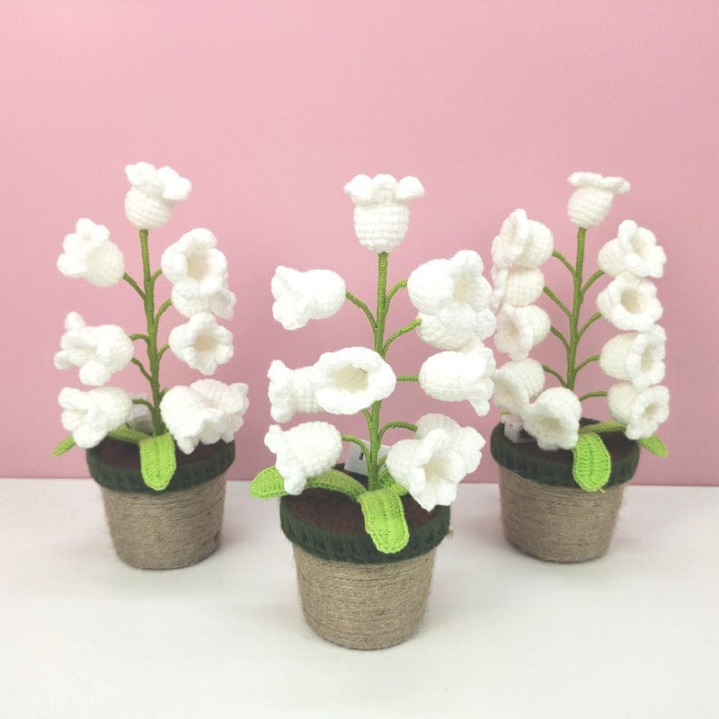 Handmade Crochet Lily Of The Valley Night Light - ArtGalleryZen