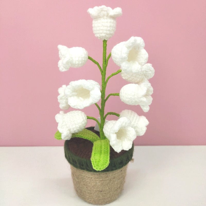 Handmade Crochet Lily Of The Valley Night Light - ArtGalleryZen