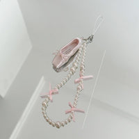 Thumbnail for Handmade Crystal Seed Bead Pearl Dance Theatrical Phone Strap - ArtGalleryZen