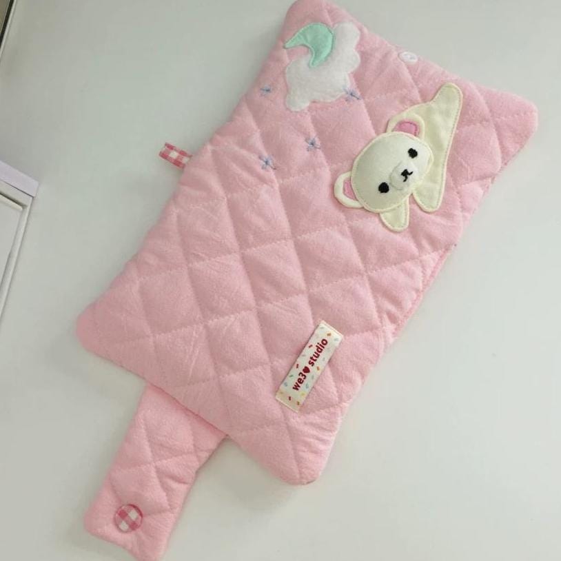 Handmade Cute Korilakkuma A5 A6 Fabric Binder Cover - ArtGalleryZen