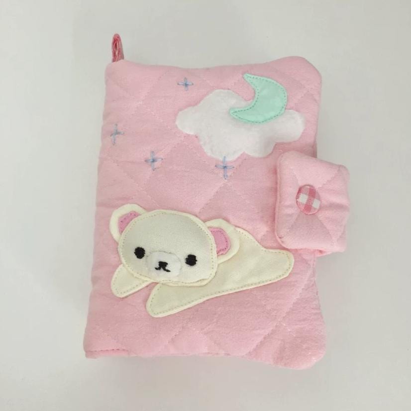 Handmade Cute Korilakkuma A5 A6 Fabric Binder Cover - ArtGalleryZen