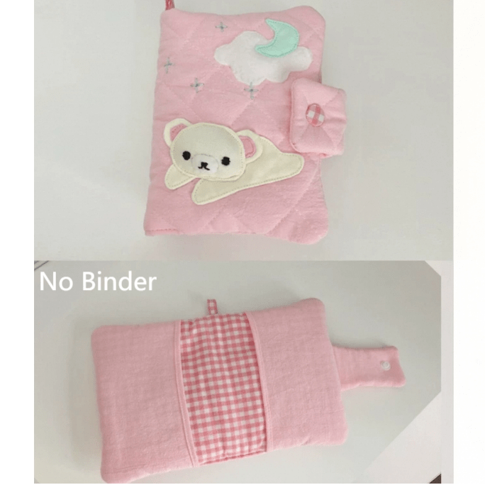 Handmade Cute Korilakkuma A5 A6 Fabric Binder Cover - ArtGalleryZen