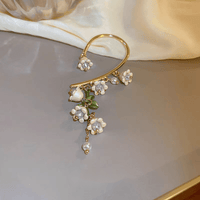 Thumbnail for Handmade Lily Of The Valley Dangle Ear Wrap Earrings - ArtGalleryZen