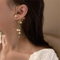 Thumbnail for Handmade Lily Of The Valley Dangle Ear Wrap Earrings - ArtGalleryZen