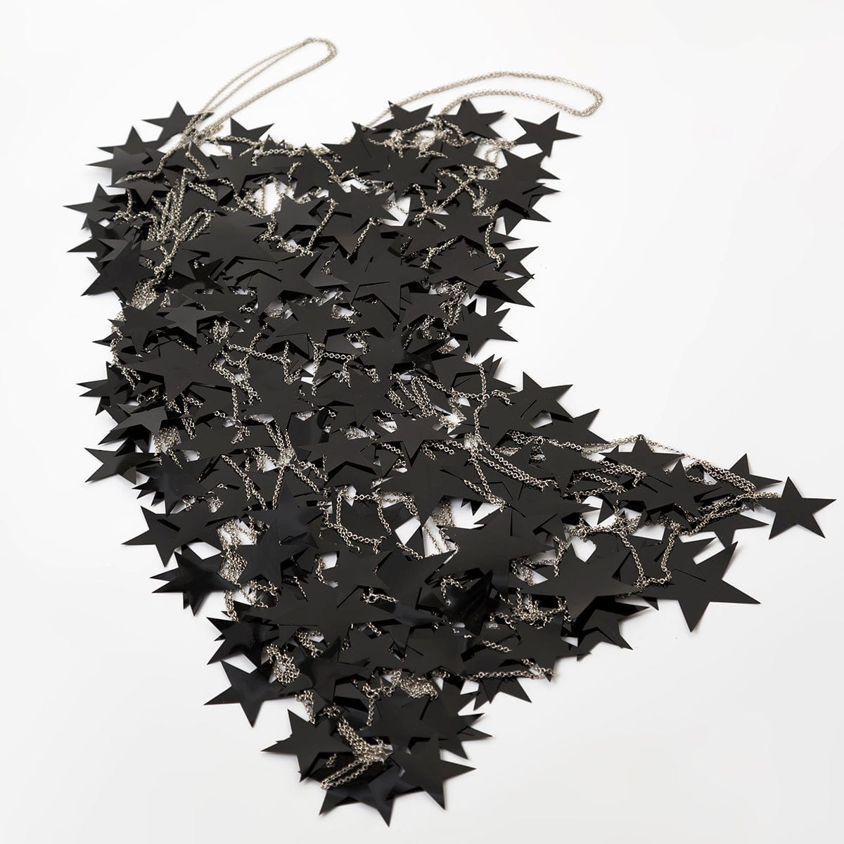 Handmade Pink Black Star Sequins Patchwork Rave Party Mini Dress - ArtGalleryZen