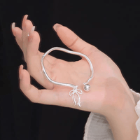 Thumbnail for Handmade Silver Ribbon Bangle Bracelet - ArtGalleryZen