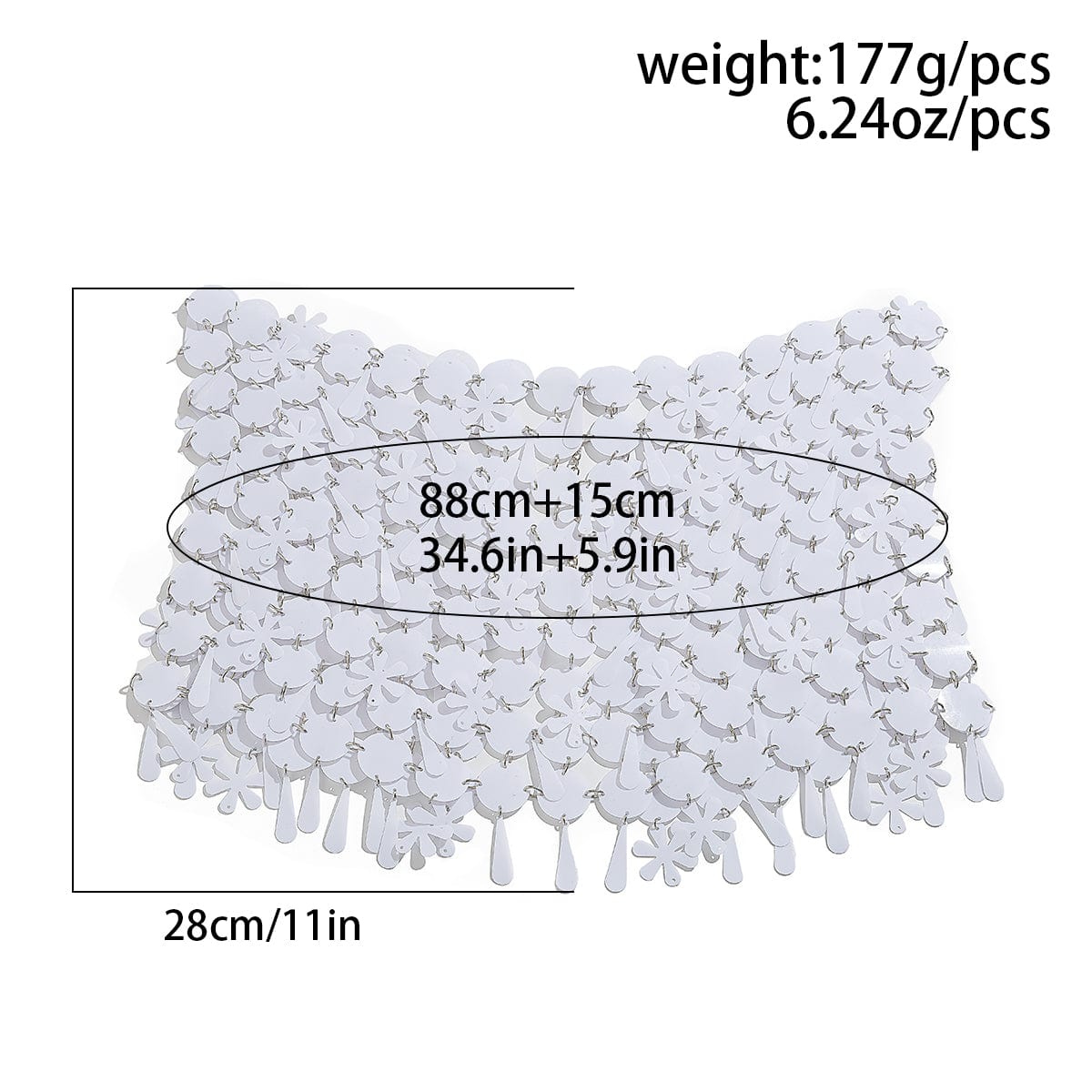 Handmade White Black Sequins Tassel Patchwork Strappy Nightclub Party Mini Skirt - ArtGalleryZen