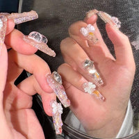 Thumbnail for Handmade Y2K Gummy Bears Bowknot 3D Press on Nails False Nail - ArtGalleryZen