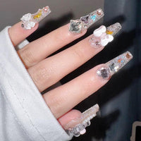 Thumbnail for Handmade Y2K Gummy Bears Bowknot 3D Press on Nails False Nail - ArtGalleryZen