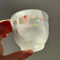 Thumbnail for Hello Kitty Flower Glass Teacup And Saucer Set - ArtGalleryZen