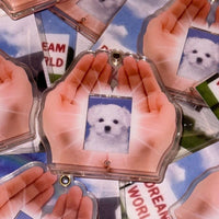 Thumbnail for Hold In The Palm Acrylic Keychain Kpop ID Card Photocard Holder - ArtGalleryZen