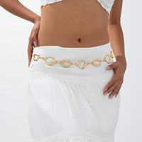 Thumbnail for Irregular Textured Hoop Waist Chain - ArtGalleryZen