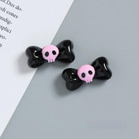 Thumbnail for Kawaii 2 Pieces Kuromi Skull Bone Hair Clip Hair Rope Set - ArtGalleryZen