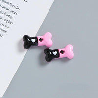 Thumbnail for Kawaii 2 Pieces Kuromi Skull Bone Hair Clip Hair Rope Set - ArtGalleryZen