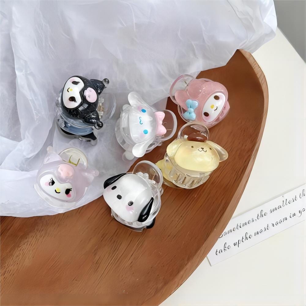 Kawaii 6 Pieces Sanrio Hair Clips Set - ArtGalleryZen