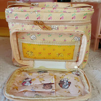 Thumbnail for Kawaii Anime Mikko Leather Multi-Layer Makeup Bag Portable Travel Large Capacity Storage Bag - ArtGalleryZen