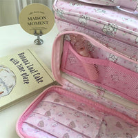 Thumbnail for Kawaii Anime Mikko Leather Multi-Layer Makeup Bag Portable Travel Large Capacity Storage Bag - ArtGalleryZen