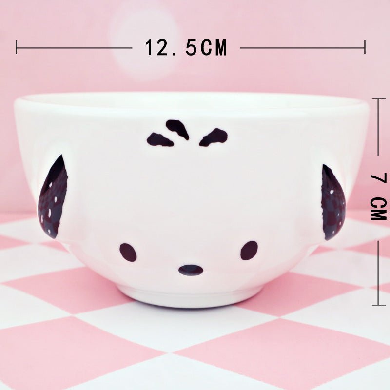 Kawaii Cartoon Ceramic Bowl - ArtGalleryZen