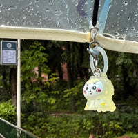 Thumbnail for Kawaii Chiikawa Hachiware Usagi Raincoat Keychain Doll - ArtGalleryZen
