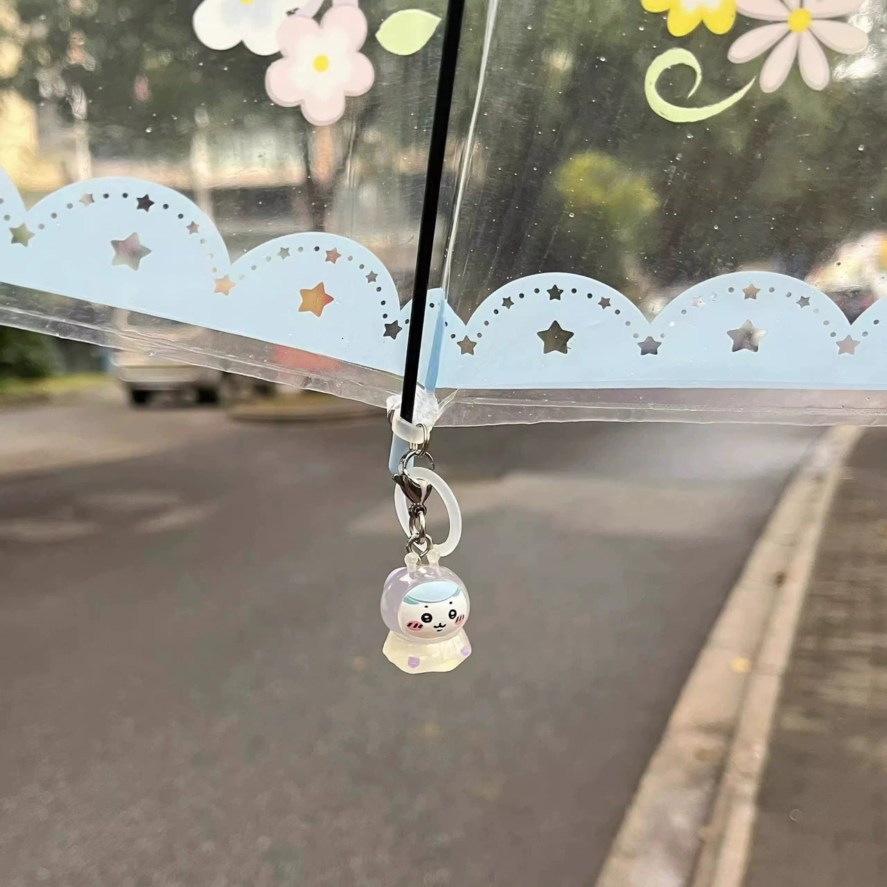 Kawaii Chiikawa Hachiware Usagi Raincoat Keychain Doll - ArtGalleryZen