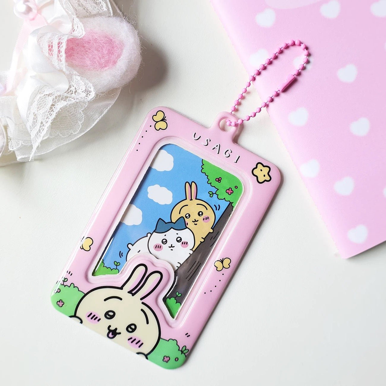 Kawaii Chiikawa Kpop Keychain Photocard Holder - ArtGalleryZen