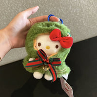 Thumbnail for Kawaii Christmas Themed Hello Kitty Plush Keychain Doll - ArtGalleryZen