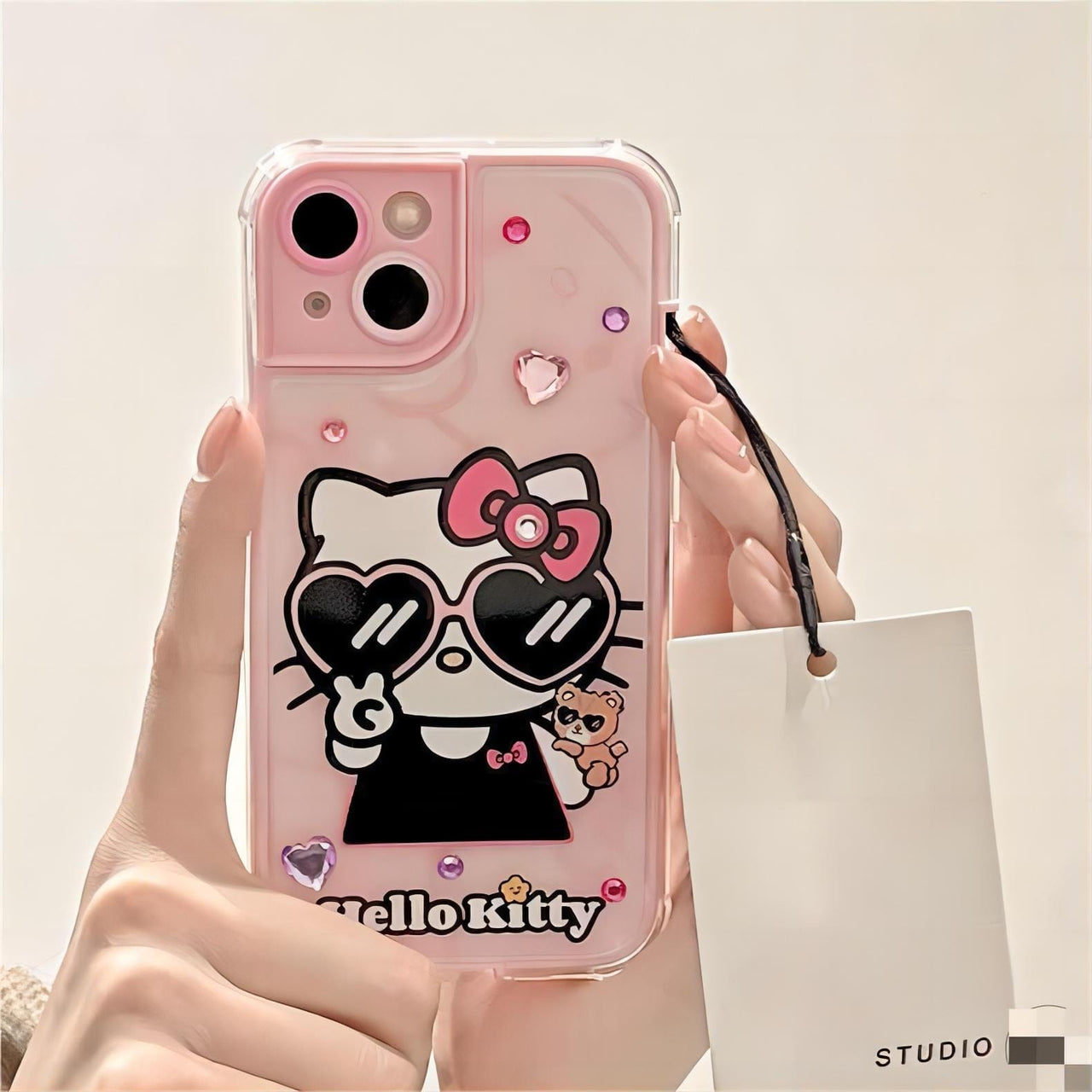 Kawaii DIY Sticker Hello Kitty iPhone Case - ArtGalleryZen