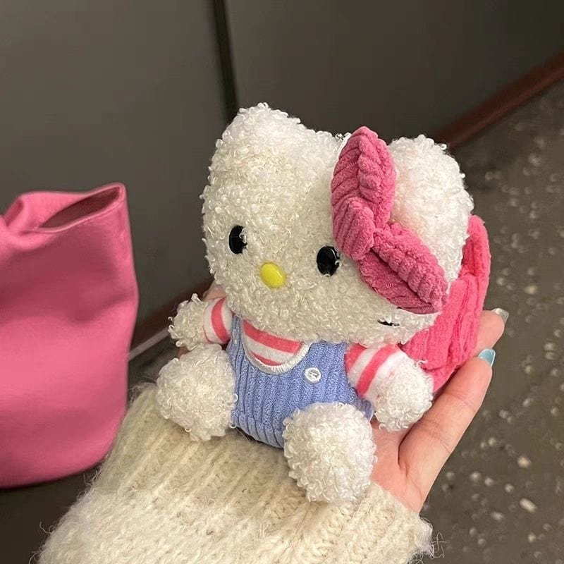 Kawaii Hello Kitty backpack Plush AirPods Earphone Case - ArtGalleryZen