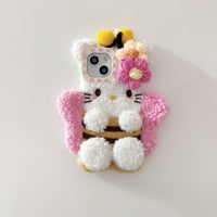 Thumbnail for Kawaii Hello Kitty Bee Plush iPhone Case - ArtGalleryZen