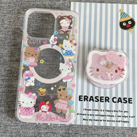 Thumbnail for Kawaii Hello Kitty Shaker Magnetic Stand iPhone Case - ArtGalleryZen