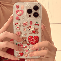 Thumbnail for Kawaii Hello Kitty Sticker iPhone Case - ArtGalleryZen