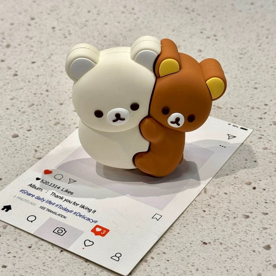 Kawaii Hugging Rilakkuma AirPods Earphone Case - ArtGalleryZen