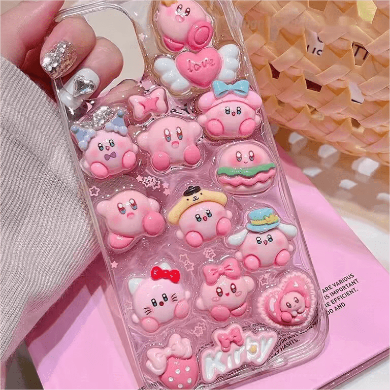 Kawaii Kirby iPhone Case - ArtGalleryZen