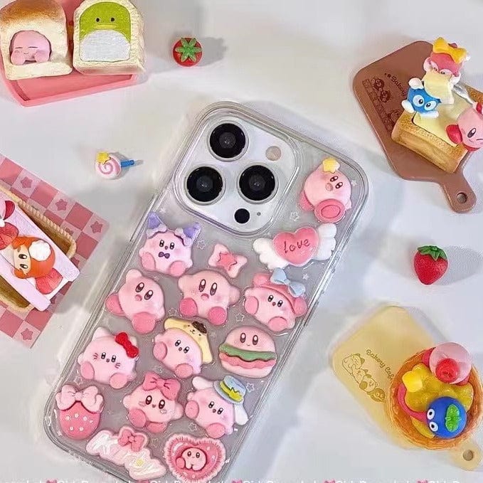 Kawaii Kirby iPhone Case - ArtGalleryZen