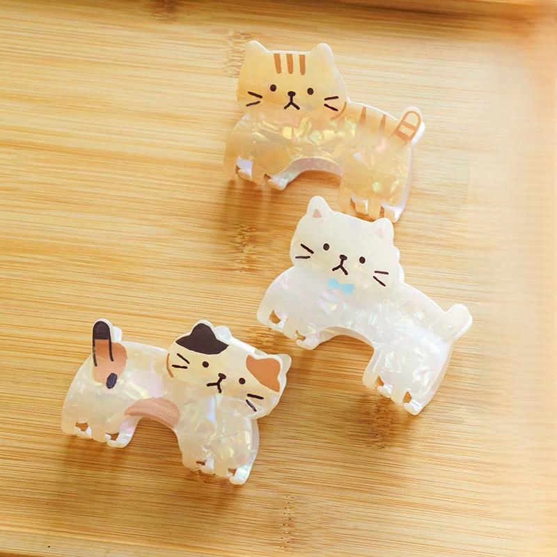 Kawaii Kitten Acetate Acrylic Hair Claw Hair Clip - ArtGalleryZen