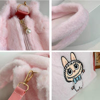 Thumbnail for Kawaii Labubu Plush Shoulder Crossbody Bag - ArtGalleryZen