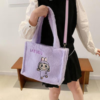 Thumbnail for Kawaii Labubu Plush Shoulder Crossbody Bag - ArtGalleryZen