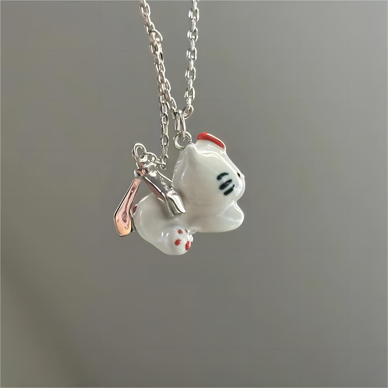 Kawaii Magnetic Toy Crane Hello Kitty Necklace - ArtGalleryZen