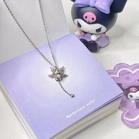 Thumbnail for Kawaii Sanrio Cupid Heart Moving Angel Wings Kuromi Necklace - ArtGalleryZen