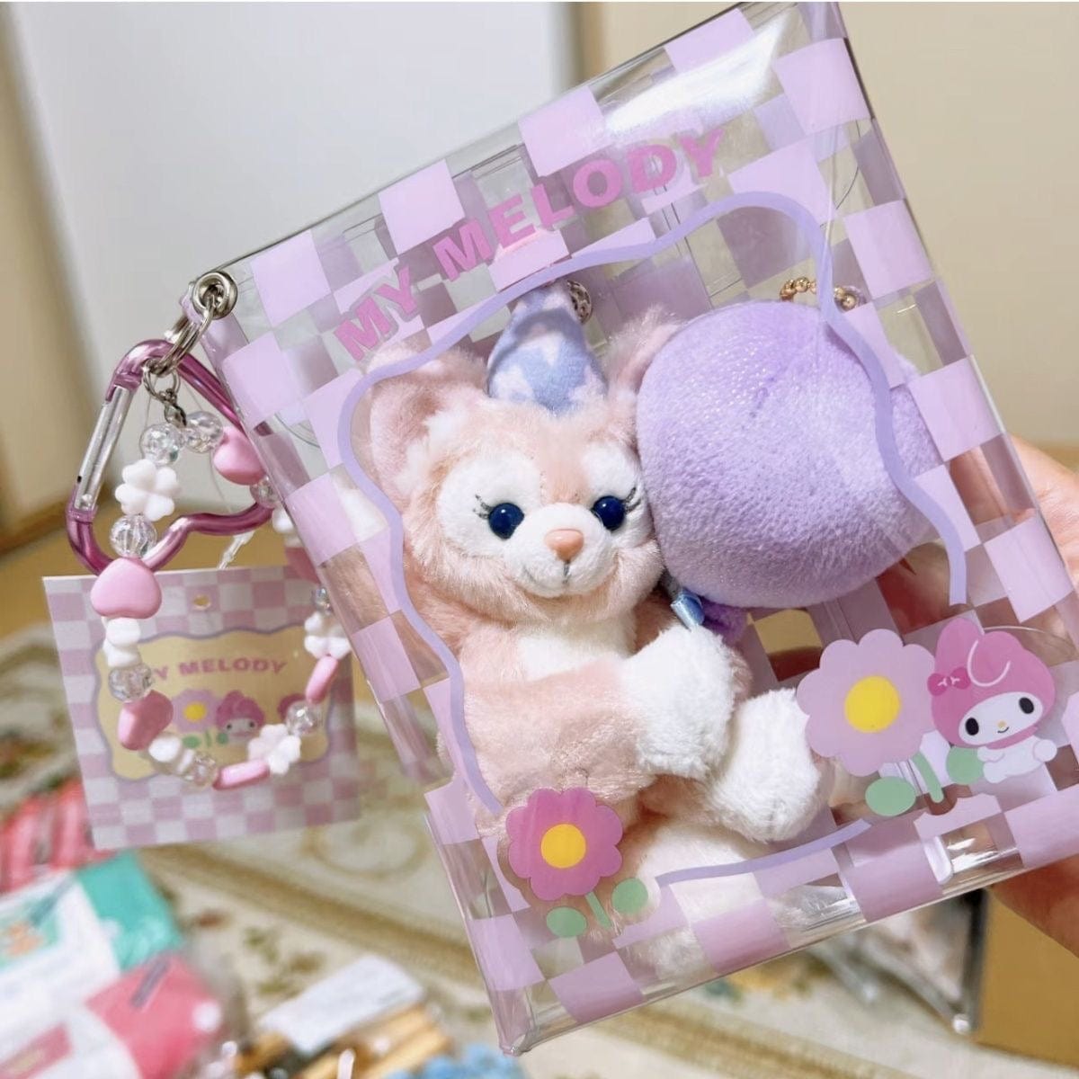 Kawaii Sanrio Doll Storage Kpop Display Keychain Bag - ArtGalleryZen