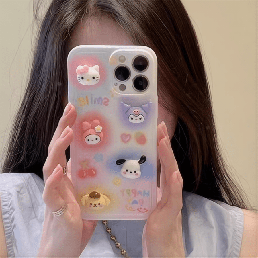 Kawaii Sanrio Family iPhone Case - ArtGalleryZen